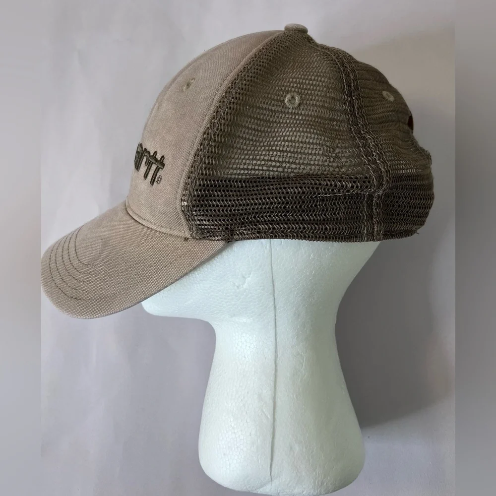 Carhartt Brown Snapback Trucker‎ Mesh Back Adult Unisex Hat Cap Adjustable